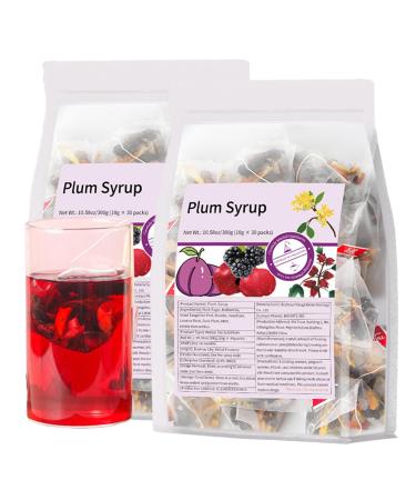 Sour Plum Soup Tea bags appetizing and thirst-quenching with a sweet and sour taste 30 Individually Wrapped Bags (2pcs)