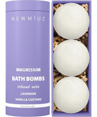 Magnesium Lavender Vanilla Fizzing Bath Bomb Luxury Bath Gift Set - Sensitive Skin Formula for A Spa Relaxation Bath - Moisturizing Shea Butter - Stress Relief Gift for Women Christmas Birthday - Buy Online on GoSupps.com