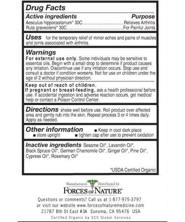 Natural Joint Pain Relief - Organic 4ml | Non-GMO, No Chemicals | Alleviate Arthritis & Inflammation - Buy Online on GoSupps.com