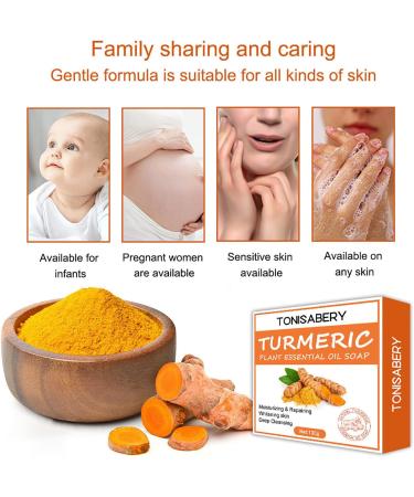 Orgrul Turmeric Kojic-Acid Soap Dark Spot Remover Soap All-Natural Brightening Turmeric Soap Turmeric Face Soap Bar for Deep Cleansing Face Cleanser Bar Soap for Hyperpigmentation & Smooth Skin - Buy Online on GoSupps.com