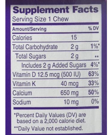 Viactiv Calcium Plus Vit D & K Soft Chews Caramel - 100 ct Pack of 2 - Buy Online on GoSupps.com