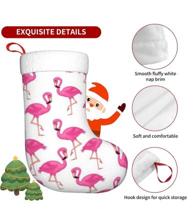 Ffexs Pineapple by The Sea Velvet Christmas Socks - Flamingo Design | One Size Fits All for New Year & Holiday Celebrations - Buy Online on GoSupps.com