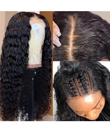 Amanda HD Transparent Deep Wave 24 Inch Brazilian Virgin Lace Front Wig - Pre Plucked 180% Density Wet & Wave Closure Wig for Women - Buy Online on GoSupps.com