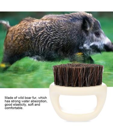 Buy Wild Boar Fur Beard Trim Brush - Softens & Tames Facial Hair | Best Men's Grooming Tool - Buy Online on GoSupps.com