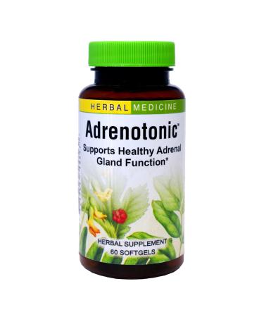 Herbs Etc. Adrenotonic - Herbal Supplement for Adrenal Gland Health Support - Energy Support Supplement for Men & Women - 60 Softgels (60 Servings)