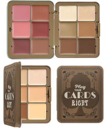 Blush and Concealer Palette Natural Cheek Blush 12shade Face Blusher and Contour Palette Natural Cheek Tint for Girls - Buy Online on GoSupps.com