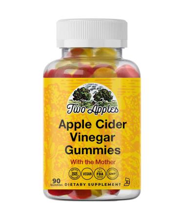 ACV Gummies - Raw Apple Cider Vinegar with Mother (Vegan and Non-GMO - 90 Gummies)