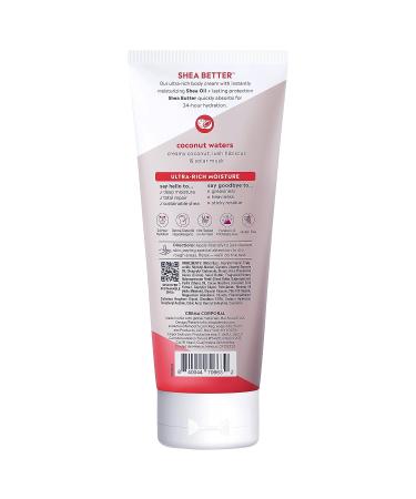 eos Shea Better Body Cream - Coconut Water | 8 oz Natural Body Lotion with Shea Butter & Oil for 24 Hour Hydration - Buy Online on GoSupps.com