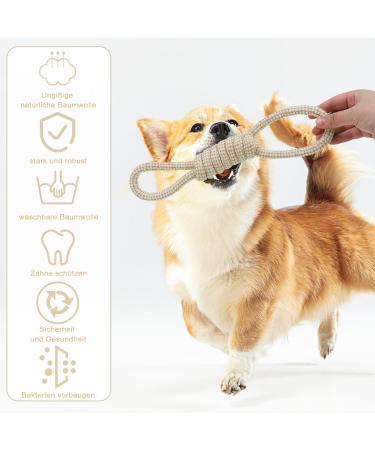 Yamitora 4-Piece Dog Toy Set | Interactive Cotton Rope Chewing Toys for All Dogs - Buy Online on GoSupps.com