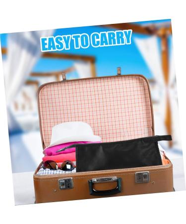 Hair Dryer Storage Bag Travel Hair Curler Travel Organizer Bags Organizer Bags for Travel Carrying Bag Pu Black Portable Blow Dryer Curling Iron Travel Curling Wand - Buy Online on GoSupps.com