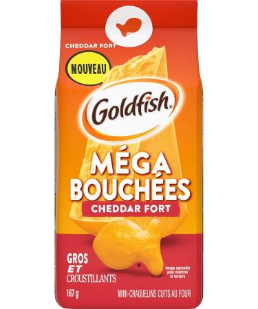 Pepperidge Farm Goldfish Mega Bites Sharp Cheddar 167g (Pack of 12) - Buy Online on GoSupps.com