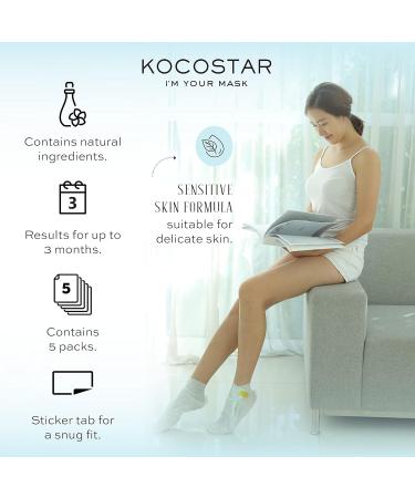 Kocostar Foot Peeling Packs - 5 Pieces | Exfoliate & Smooth Feet | International Shipping Available - Buy Online on GoSupps.com