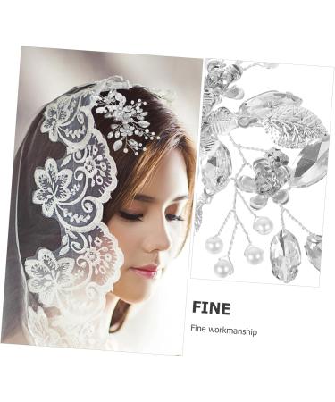 Beavorty Bridal Hair Comb Clip Wedding Hair Accessories Tiara Hair Side Comb Rhinestone Hair Decoration Bridal Hair Accessories Rhinestones Hand Drill The Flowers Bride - Buy Online on GoSupps.com