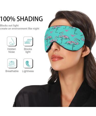 Sleep Mask - Light Blocking Flamingo Sketch Eye Mask with Adjustable Strap - Soft Lightweight Blindfold for Men & Women - Perfect for Travel Naps & Work - Buy Online on GoSupps.com
