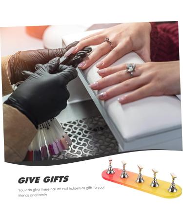 FRCOLOR 3 Sets Nail Practice Holder Decorative Nail Stand Nail Holder for Nail Art Nail Presentation for Practice Beauty Nail Stand Nail Stand Training Plastic Nail Press Magnetic - Buy Online on GoSupps.com