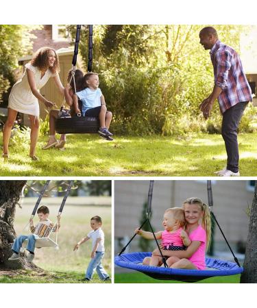 Roman Ventures 10ft Tree Swing Hanging Kit with Straps, Protectors, Carabiners & Swivel - for Swings, Hammocks & Tire Swings - Buy Online on GoSupps.com