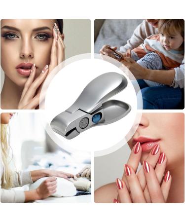 1/3 Opening Nail Clippers - Wide Jaw Nail Cutter for Thick Nails | Sturdy Thick Fingernail Toenail Clippers Cutter for Men Women with Ingrown Nails - Buy Online on GoSupps.com