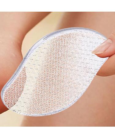 Dybnuhoc Hard Skin Remover for Feet Glass Transparent Foot File Reusable Foot Care Tools Portable Callus Shaver for Dry Skin Hard Skin Dirt Calluses Mango - Buy Online on GoSupps.com