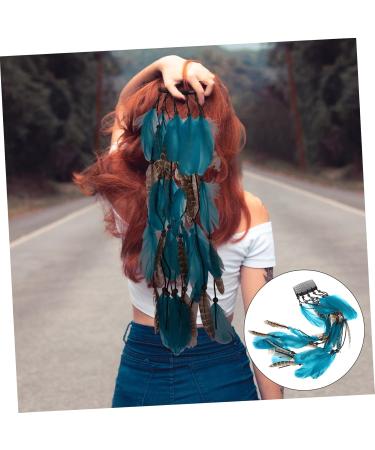 Beatifufu Hair Accessories Exquisite Plume Headdress Exquisite Women Hair Bands Vintage Headbands for Women Girl Headbands Party Cosplay Hairbands Party Props Women Hair Accessories - Buy Online on GoSupps.com