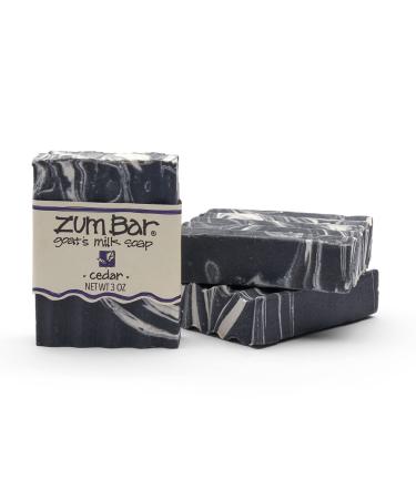 Zum Bar Goat's Milk Soap - Cedar - 3 oz (3 Pack)