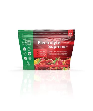 Jigsaw Health Electrolyte Supreme Fruit Punch 60 Packets 11.4 oz (324 g) - Buy Online on GoSupps.com
