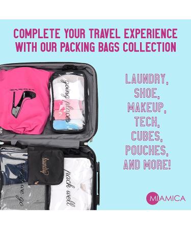 Miamica Women's Pill Case - Red Ivory & Blue Travel Stamp Print Pill Organizer Box - Best Travel Pill Box for International Shipping - Buy Online on GoSupps.com