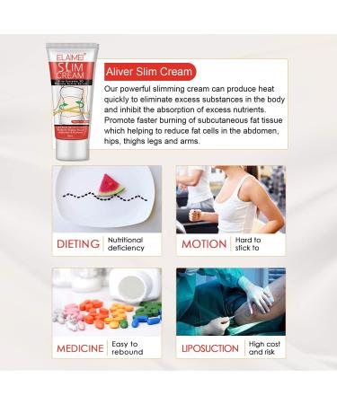 ELAIMEI Hot Slimming Cream 60ml - Fat Burner & Tummy Tuck for Weight Loss - Anti-Cellulite Body Massage Cream - 1 Pack - Buy Online on GoSupps.com