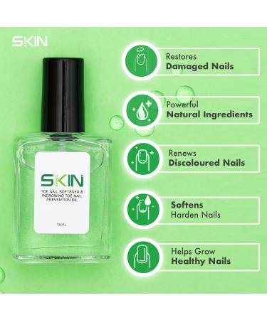Skinapeel Toe Nail Softener & Ingrown Toenail Treatment Oil with Corrector Tool - Buy Online on GoSupps.com