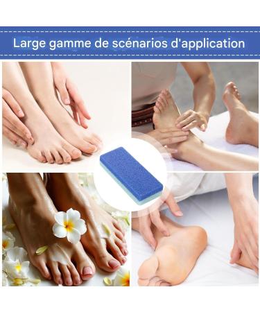 Pierre Ponce Pour Les Pieds - 4 Pierres Ponce Exfoliantes Pour Callosit s ponge Adoucissante de Soins des Talons pour Nettoyage de Peau Morte lors du Bain Quotidien Domicile ou en Institut - Buy Online on GoSupps.com