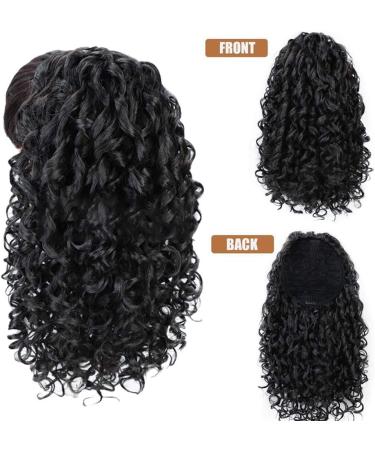 Yuanqu Curly Ponytail Extension - Drawstring Ponytails for Black Women | Synthetic Curly Hair Extension - Buy Online on GoSupps.com