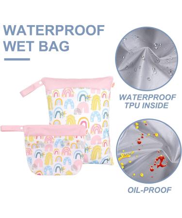 Reusable Maeau Wet Bags - 2 Pack Waterproof Diaper & Gym Organizers | Eco-Friendly Kindergarten & Baby Essentials | 19 Stylish Patterns (20x28cm & 30x40cm) - Buy Online on GoSupps.com