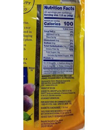 1 6kg Pitted Prunes/Dried Plums. Kirkland Signature. 3 5 Pounds. - Buy Online on GoSupps.com