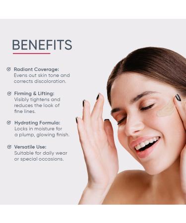 Martinni Lightweight BB Cream Complexion Perfector 1.35 fl oz Anti-Aging Tinted Moisturizer for Face Reduces Fine Lines & Wrinkles Radiant Natural Glow - Buy Online on GoSupps.com