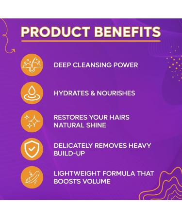 Gold Banner Beauty MOISTURCURL Clarifying Shampoo - 8oz | Deep Cleansing Vegan & Cruelty-Free Formula for Volume & Shine | Remove Buildup & Dullness International Shipping Available - Buy Online on GoSupps.com