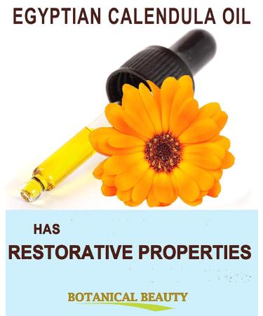 Buy Pure Egyptian Calendula Oil | Natural Moisturizer for Face Skin Hair & Nails | Botanical Beauty 1 Fl Oz (30 ml - Buy Online on GoSupps.com