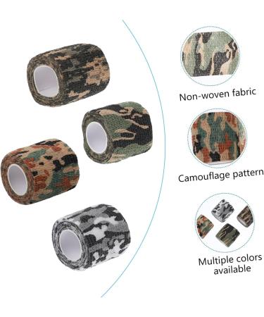 Toddmomy 12 Rolls Outdoor Camouflage Self-Adhesive Bandages - Waterproof Non-Woven Fabric for Compression & First Aid - Clear PVC Bag - Ideal for Camping & Adventure - Buy Online on GoSupps.com