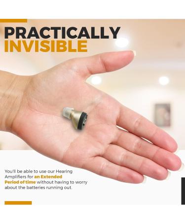 Recharged Couple CIC Hearing Aids Nearly Invisible Digital Noise Suppression for Seniors & Adults - International Shipping - Buy Online on GoSupps.com