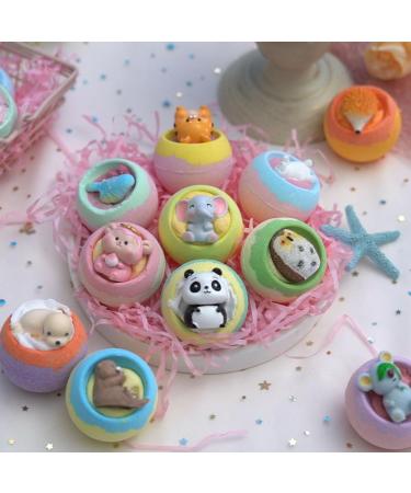 MOKYDUO Bath Bombs for Kids Bath Bomb Assortment Educational Animal Toys Inside Birthday Gift for Boys and Girls Easter Bath Bombs Endangered Animals - Buy Online on GoSupps.com