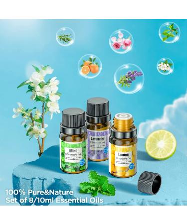 Buy Aroma Diffuser with Essential Oils Set - 500 ML Remote Control 14 Color Lights Humidifier for Large Rooms - Timers & Auto Shut-Off - Buy Online on GoSupps.com