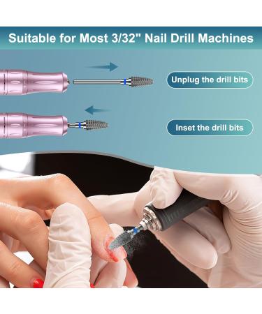 Buy CGBE Nail Miller Attachments - 3/32 Inch Tungsten Carbide Bits for Gel & Acrylic Nails - Medium Grain Milling Cutters (Set of 3) - International Shipping Available - Buy Online on GoSupps.com