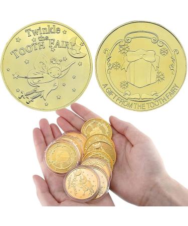 Tooth Fairy Coins - 20 Gold Coins for Kids | Perfect Lost Tooth Gifts & Souvenirs | Unique Tooth Fairy Gift Ideas for Boys & Girls - Buy Online on GoSupps.com