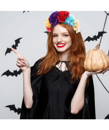 6 Pcs Mexican Rose Flower Crown Headband - Easter Wedding Floral Headbands for Masquerade & Cosplay - Buy Online on GoSupps.com