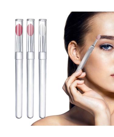 Lip Gloss Brush Applicator Silicone | Reusable Lip Balm Applicator Portable Silicone Lip Brush Lip Gloss Balm Applicator Eyeshadow Lip Scrub Brush Applicator Lip Applicators