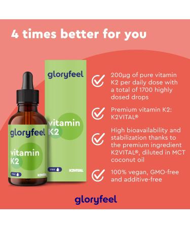 Vitamin K2 MK-7 200 g - 2550 Drops (75ml) - Highest All-Trans Content 99 7+% (VitaMK7 by Gnosis) Naturally Fermented - Laboratory Tested Without additives Produced in Germany - Buy Online on GoSupps.com