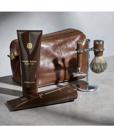 Shop Benjamin Barber Classic 3-Part Razor Set | Stylish Wood Safety Razor Shaving Brush & Safety Plane for Premium Shaving Experience - International Shipping Available - Buy Online on GoSupps.com