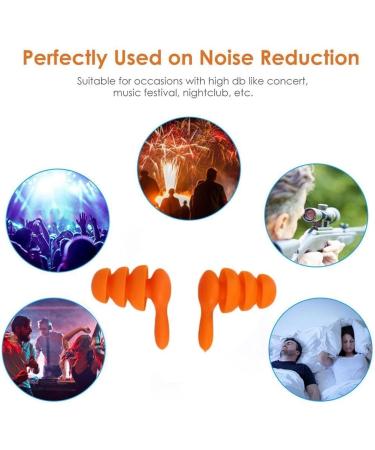 2 Pairs Ear Protecter Earplug Anti-Noise Soft Foam Earplugs Sound Insulation Protection Ear Plugs Sleeping Travel Noise Reduction (Color : Red) - Buy Online on GoSupps.com
