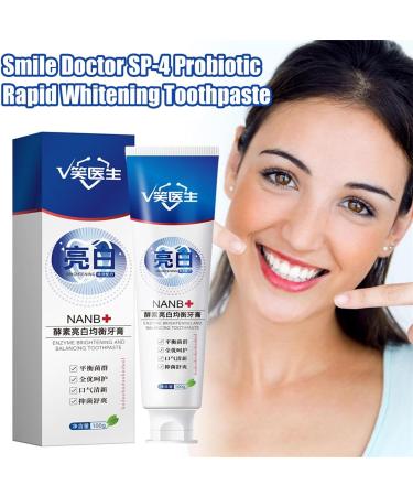 SP-4 Probiotic Ultra Whitening Toothpaste - Brighten Your Smile & Freshen Breath (1PC) - International Shipping Available - Buy Online on GoSupps.com
