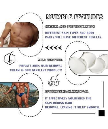 Hair Removal Cream for Men | Gentle Whole Body & Intimate Use | Fast-Acting Depilatory Solution - Buy Online on GoSupps.com