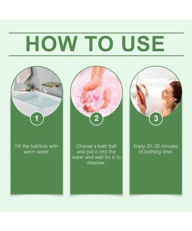 Bath Balls Small Shower Bombs - Moisturizing Bath Balls for Women Natural Bubble Bath Balls for Relaxing and Skin Smoothing - Buy Online on GoSupps.com