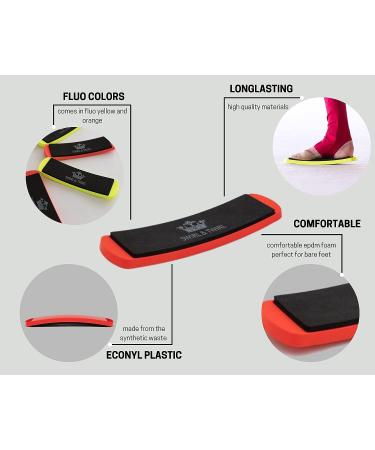 Swirl & Twirl Ballet Turning Board for Dancers - Master Pirouetting, Improve Balance, Spotting, and Spinning - Portable Exercise Board FLUO CORAL - Buy Online on GoSupps.com